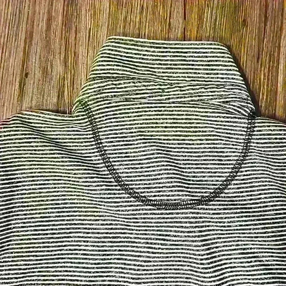 Mens English Laundry Blue and White Stripe Polo - Picture 4 of 4